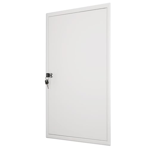 Revisionsklappe 40x60 cm Stahl - 1 mm starke Ausführung mit Schließzylinder - weiß - MW multi werkzeug von MW multi werkzeug