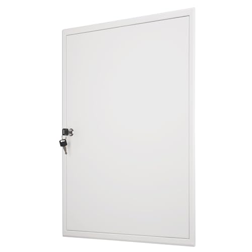 Revisionsklappe 50x60 cm Stahl - 1 mm starke Ausführung mit Schließzylinder - weiß - MW multi werkzeug von MW multi werkzeug