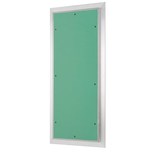 Revisionsklappe Trockenbau 250 x 600 mm – Revisionstür - Wartungsklappe mit 12,5 mm imprägnierter GK-Einlage und Druckverschluss – aus korrosionsbeständigem Aluminium – befliesbar – MW multi werkzeug von MW multi werkzeug