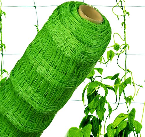 Ranknetz 1,7m x 10m mit großer Maschenweite für den perfekten Wachstum von Tomaten und Gurken Kletterpflanzen Rankhilfe für Garten und Gewächshaus von MW.Shop.24