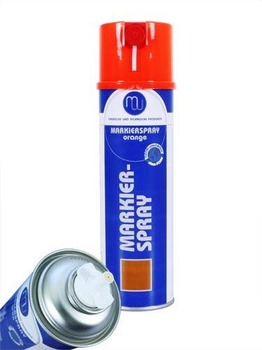 MW Markierspray Markierungsfarbe Marker Signierspray Orange 500ml von MW