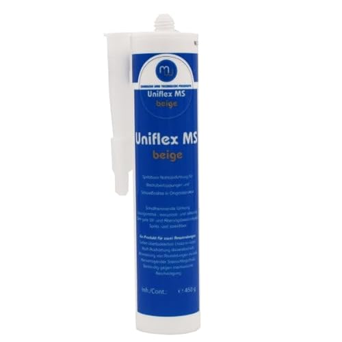 Spritzbare Nahtabdichtung Uniflex Karosseriedichtmasse MS Polymer beige 450g von MW