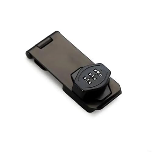 2 Stück Diebstahlsicherung Passwort Schubladenschloss 3-stelliges Zahlenschloss Schrank Hasp Lock mit Code Schließfächer Keyless Für Schrank Möbel(Black) von MWAHJU
