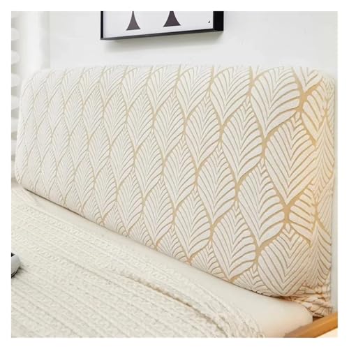 All-Inclusive-Jacquard-Kopfteilbezug, einfarbiges Muster, Bettkopfteil-Schonbezug, Schlafzimmerbett-Rückenlehnenschutzbezüge Für Schlafzimmerdekoration(Color 1,L150cm H50-60cm) von MWAHJU