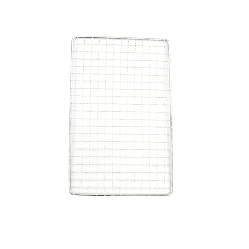 Camping Grillrost Mesh Pads Quadratisch Rund Grillen Netz Feuer Kochen Outdoor Picknick BBQ Topf Brennholz Rack Für Outdoor Grill(Square - L) von MWAHJU