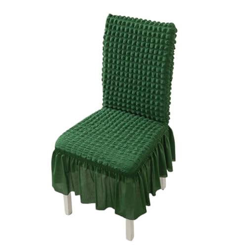 MWAHJU 2 Pcs Rock Stuhl Abdeckung for Esszimmer Bankett Hochzeit Stretch Waschbar Sitz Schutzhülle Wohnkultur Für Esszimmer Büro(Dark Green) von MWAHJU