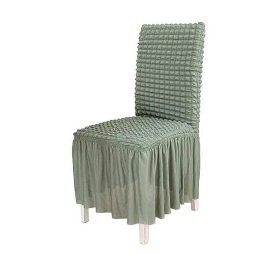 MWAHJU 2 Pcs Rock Stuhl Abdeckung for Esszimmer Bankett Hochzeit Stretch Waschbar Sitz Schutzhülle Wohnkultur Für Esszimmer Büro(Green) von MWAHJU