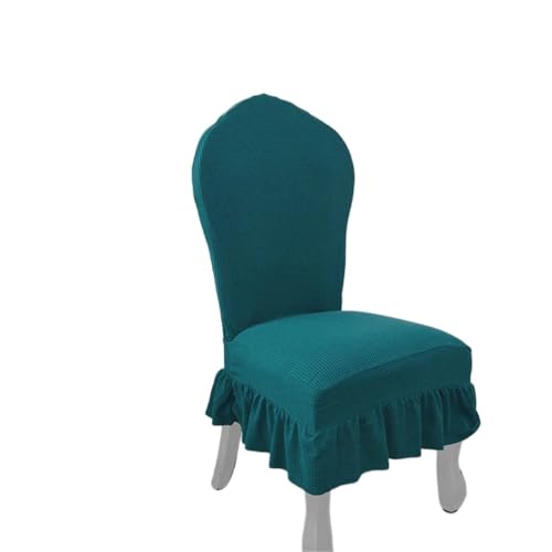 MWAHJU 2 Pcs Skirted Spandex Stuhl Abdeckung Komfort Gestrickte Universal Sitz Hussen Für Esszimmer Büro(Color 2) von MWAHJU