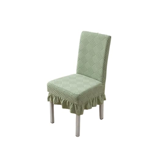 MWAHJU 3-teilige elastische Stuhlhussen, Ganzjahres-Sitzschutz for Esszimmerhocker, integrierte Rückenlehne, Schoner for die, for im Homeoffice Für Esszimmer Büro(Green) von MWAHJU