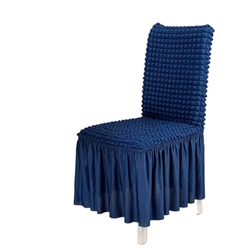 MWAHJU 4 Pcs Rock Stuhl Abdeckung for Esszimmer Bankett Hochzeit Stretch Waschbar Sitz Schutzhülle Wohnkultur Für Esszimmer Büro(Blue) von MWAHJU
