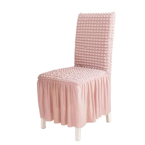 MWAHJU 4 Pcs Rock Stuhl Abdeckung for Esszimmer Bankett Hochzeit Stretch Waschbar Sitz Schutzhülle Wohnkultur Für Esszimmer Büro(Pink) von MWAHJU