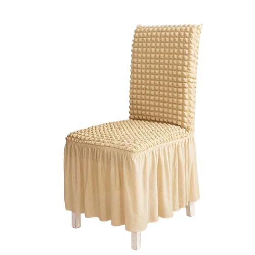 MWAHJU 4 Pcs Stuhl Abdeckung Sitz Esstisch Rückenlehne einteiliges Hocker Wohnzimmer Heimgebrauch Für Esszimmer Büro(Yellow) von MWAHJU