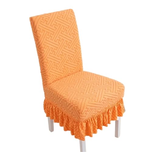 MWAHJU 4 STÜCKE Stoffrock Stuhlbezug Spandex Stretch Stuhlhussen for Esszimmer Küche Bankett Wohnkultur Sitz Schonbezug Für Esszimmer Büro(Color 9) von MWAHJU