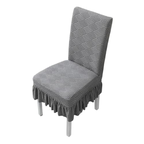 MWAHJU 4 Stück Kurzer Rock Haushaltsstuhlbezug Kissen Rückenlehne Integrierter Esszimmerstuhlbezug Universal Bankbezug Sitzbezug Für Esszimmer Büro(Color 2) von MWAHJU
