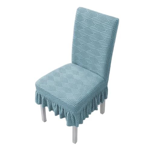 MWAHJU 4 Stück Kurzer Rock Haushaltsstuhlbezug Kissen Rückenlehne Integrierter Esszimmerstuhlbezug Universal Bankbezug Sitzbezug Für Esszimmer Büro(Color 6) von MWAHJU