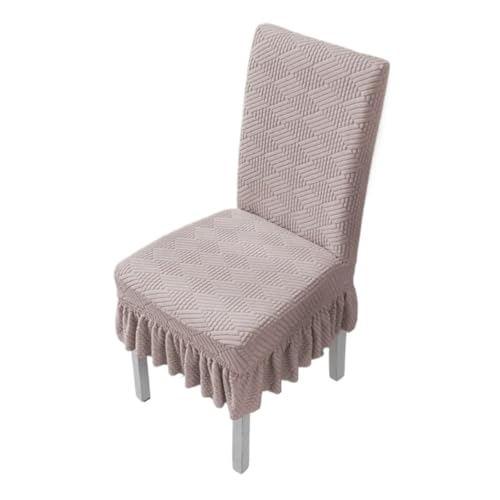 MWAHJU 4 Stück Kurzer Rock Haushaltsstuhlbezug Kissen Rückenlehne Integrierter Esszimmerstuhlbezug Universal Bankbezug Sitzbezug Für Esszimmer Büro(Color 8) von MWAHJU