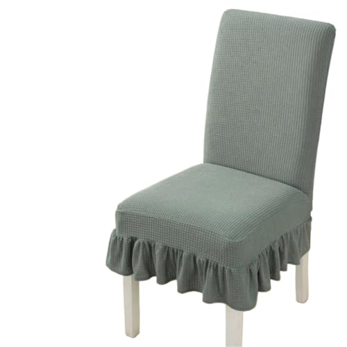 MWAHJU 4 Stück Universal-Stretch-Stuhlbezug Hotel Haushalt Esstisch Hockerbezug Einfarbiger Rock Stuhlbezug Für Esszimmer Büro(Color 3) von MWAHJU