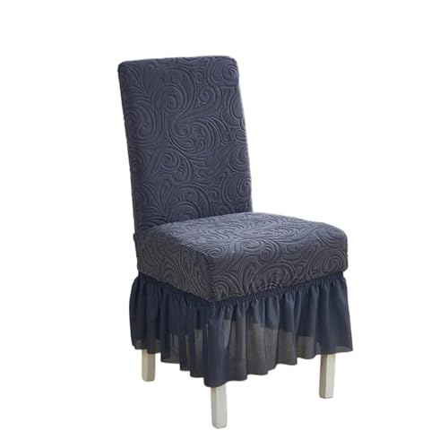 MWAHJU 4 Stück elastische Stuhlhussen, rutschfeste und verschleißfeste Für Esszimmer Büro(Grey) von MWAHJU