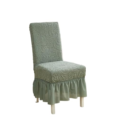 MWAHJU 4 Stück elastische Stuhlhussen, rutschfeste und verschleißfeste Für Esszimmer Büro(Light Green) von MWAHJU