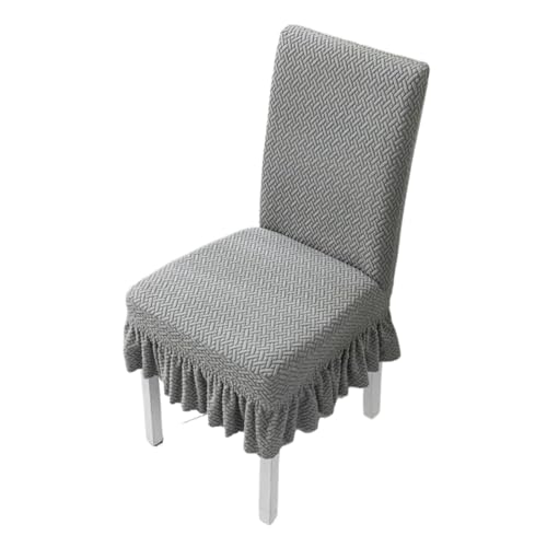MWAHJU 4-teiliger Stuhlbezug aus Stoff mit kurzem Rock, Stretch-Esszimmerstuhlbezüge, waschbarer Stuhlschutz for die Dekoration des Esszimmers zu Hause Für Esszimmer Büro(Color 4) von MWAHJU