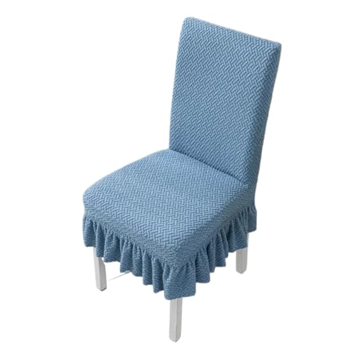 MWAHJU 4-teiliger Stuhlbezug aus Stoff mit kurzem Rock, Stretch-Esszimmerstuhlbezüge, waschbarer Stuhlschutz for die Dekoration des Esszimmers zu Hause Für Esszimmer Büro(Color 5) von MWAHJU