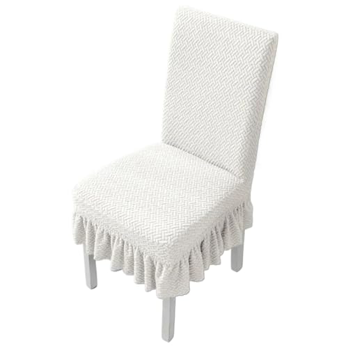 MWAHJU 4-teiliger Stuhlbezug aus Stoff mit kurzem Rock, Stretch-Esszimmerstuhlbezüge, waschbarer Stuhlschutz for die Dekoration des Esszimmers zu Hause Für Esszimmer Büro(Color 7) von MWAHJU