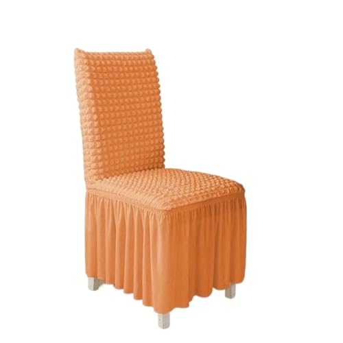 MWAHJU 4-teiliges Stuhlhussen-Set for Esszimmerstühle, Stuhlhussen mit Rock, abnehmbar, waschbar, Küchenstuhl-Schutzbezug-Set for Zuhause Für Esszimmer Büro(Color 10) von MWAHJU