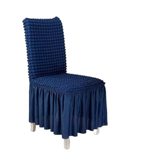 MWAHJU 4-teiliges Stuhlhussen-Set for Esszimmerstühle, Stuhlhussen mit Rock, abnehmbar, waschbar, Küchenstuhl-Schutzbezug-Set for Zuhause Für Esszimmer Büro(Color 2) von MWAHJU