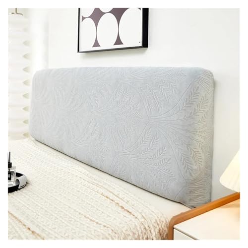 MWAHJU Blätter Jacquard Kopfteilbezug Weicher Stretch Bettkopfteilbezug Schlafzimmerdekor All-Inclusive Nachttischschutzbezug Für Schlafzimmerdekoration(Color 2,L220cm H50-60cm) von MWAHJU