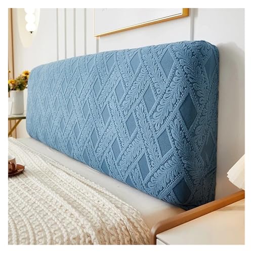 MWAHJU Einfarbige, weiche Bettkopfabdeckung, All-Inclusive-Stretch-Kopfteilabdeckung, Jacquard-Bettrückenschutzabdeckungen for Schlafzimmer Für Schlafzimmerdekoration(Color 4,L180cm H50-60cm) von MWAHJU