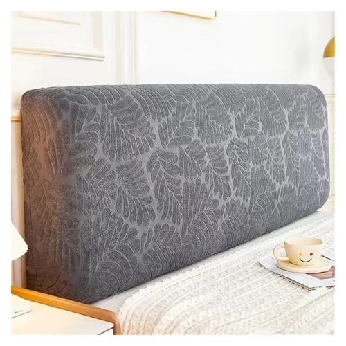 MWAHJU Elastische Verdicken All-Inclusive Bett Kopf Abdeckung Plain Kopfteil Hause Lange Zurück Dekoration Cabecero Für Schlafzimmerdekoration(Dark Grey,120cm) von MWAHJU