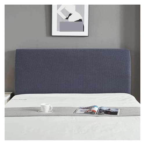 MWAHJU Elastischer Kopfteil-Schonbezug, verdicken Sie All-Inclusive-Bettkopfbezüge for zu Hause, Lange Rückenlehne, Bettkopfteilbezug Für Schlafzimmerdekoration(Grey,200-220cm) von MWAHJU