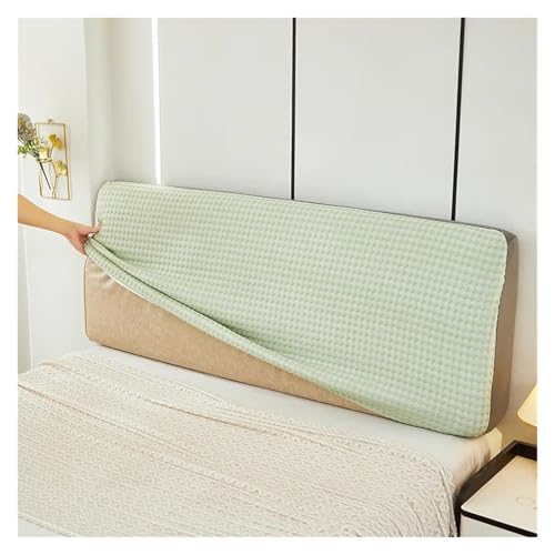 MWAHJU Hochelastischer All-Inclusive-Bettkopfteilbezug, Kopfteilbezug for Zuhause, Lange Rückenlehne, Heimtextilien Für Schlafzimmerdekoration(Green,Width 220cm) von MWAHJU