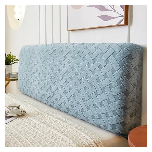MWAHJU Kopfteilbezug, einfarbig, All-Inclusive, elastischer, Stretch-Plüsch, Überzüge for die Kopf- und Rückenlehne Für Schlafzimmerdekoration(Color 7,W180 x H50-60cm) von MWAHJU
