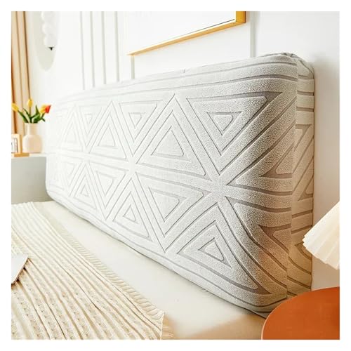 MWAHJU Verdicken Sie den Bettkopfteilbezug, weicher, elastischer Bettkopfbezug, bedruckter All-Inclusive-Bettkopfteilschutz Für Schlafzimmerdekoration(Grey,150cm) von MWAHJU