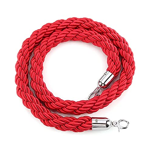 MWAYOYTE Absperrseil, Absperrseil zur Kontrolle der Menschenmenge, rotes Trennseil, Absperrpfostenseil zur Kontrolle der Menschenmenge/Gruppenisolation mit Haken MWAYOYTE Absperrseil, Absperrseil zur Kontrolle der Menschenmenge, rotes Trennseil, Absperrpfostenseil zur Kontrolle der Menschenmenge/Gruppenisolation mit Haken von MWAYOYTE