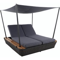 MWH Islo Daybed mit Dach Aluminium/Geflecht Iron grey von MWH