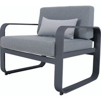 MWH Widero Single Sofa Aluminium/Olefin matt grey inkl. Kissen von MWH