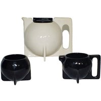 Bauhaus Memphis Stil Keramik Porzellan Kaffee Teekanne Service Set von MWLHomeArt