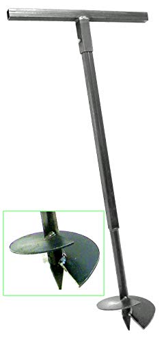 200 mm Erdbohrer Handerdbohrer Erdlochbohrer Pflanzbohrer Pfahlbohrer Lochspaten Erdlochausheber Pfostenbohrer von MWS-Apel