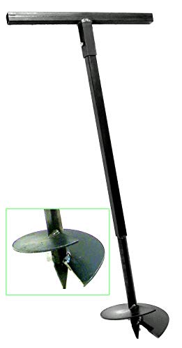 230 mm Erdbohrer Handerdbohrer Erdlochbohrer Pflanzbohrer Pfahlbohrer Lochspaten Erdlochausheber Pfostenbohrer von MWS-Apel