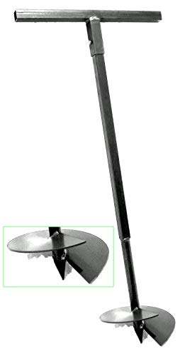 250 mm Erdbohrer Handerdbohrer Erdlochbohrer Pflanzbohrer Pfahlbohrer Lochspaten Erdlochausheber Pfostenbohrer von MWS-Apel