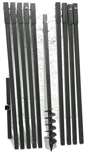 90 mm 10 meter Erdbohrer Brunnenbohrer Handerdbohrer Erdlochbohrer Brunnenbau Pfahlbohrer brunnenbohrgerät von MWS-Apel