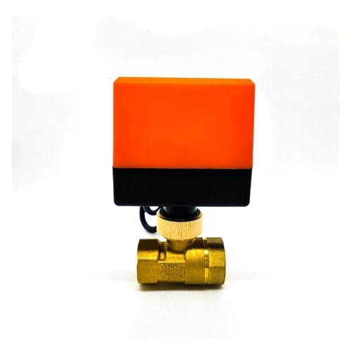 1/2" 3/4" 1" 1-1/4" 1-1/2" 2" Elektrischer Kugelhahn Messing Klimaanlage Fußbodenheizung Magnetventil Zweiwege AC220V DC24V DC12V(1,24VDC) von MWSQQGKCF