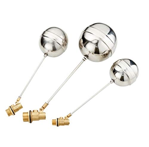 1/2 3/4 1 Zoll Messing Schwimmerventil Kalt- und Warmwasserspeicher Schwimmendes Kugelventil SS201 Stem Flow Control Zisterne/Ausdehnungsgefäße(2pcs,0.5 Inch) von MWSQQGKCF