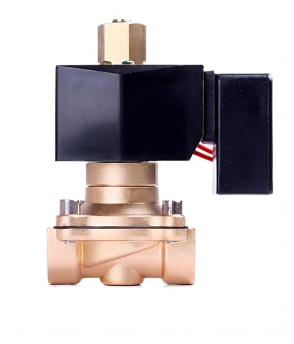 1/2'' Nicht heißes, normalerweise offenes Magnetventil aus Messing, 220 V, 12 V, 24 V, Magnetventil for Langzeitbetrieb(DC12) von MWSQQGKCF