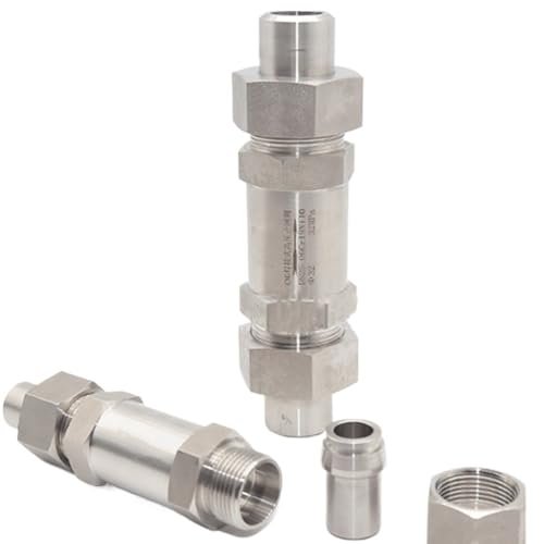 12 14 16 18 20 22–57 mm, stumpfgeschweißt, Feder aus Edelstahl 304, nicht Einweg-Rückschlagventil, Hochdruck 4500 PSI(DN10 14mm OD) von MWSQQGKCF