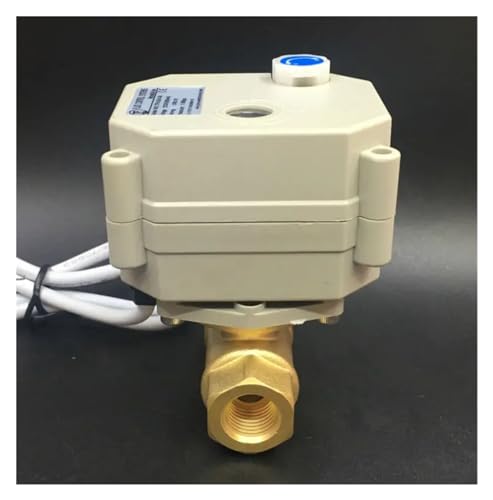 2-Wege-Messing-Kugelhahn mit 3/8-Zoll-Motor und Handbetätigung, DC 5 V, 2/3/5/7 Drähte, Metallgetriebe, elektrisches Ventil, Öffnungszeit 5 s(Dc24-cr301,DN1 0 B/S/P Thread) von MWSQQGKCF