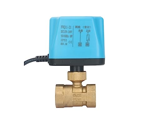 MWSQQGKCF 3/4 Zoll normalerweise geschlossen/offen motorisierter Kugelhahn 220 V 12 V 24 V 2-Draht-Messing-Elektrokugelhahn Ersetzen Sie das Magnetventil 1 Stück(Normally Closed-12vdc) von MWSQQGKCF
