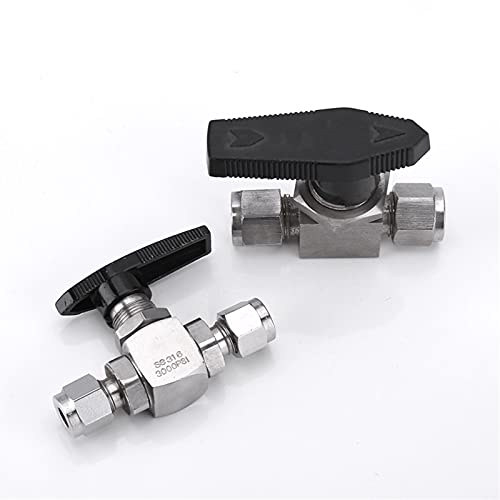 Passend for 1/8 1/4 3/8 1/2 3/4 Zoll 6/12 mm Kompressionskugelventil Hochdruck(9.52mm) von MWSQQGKCF
